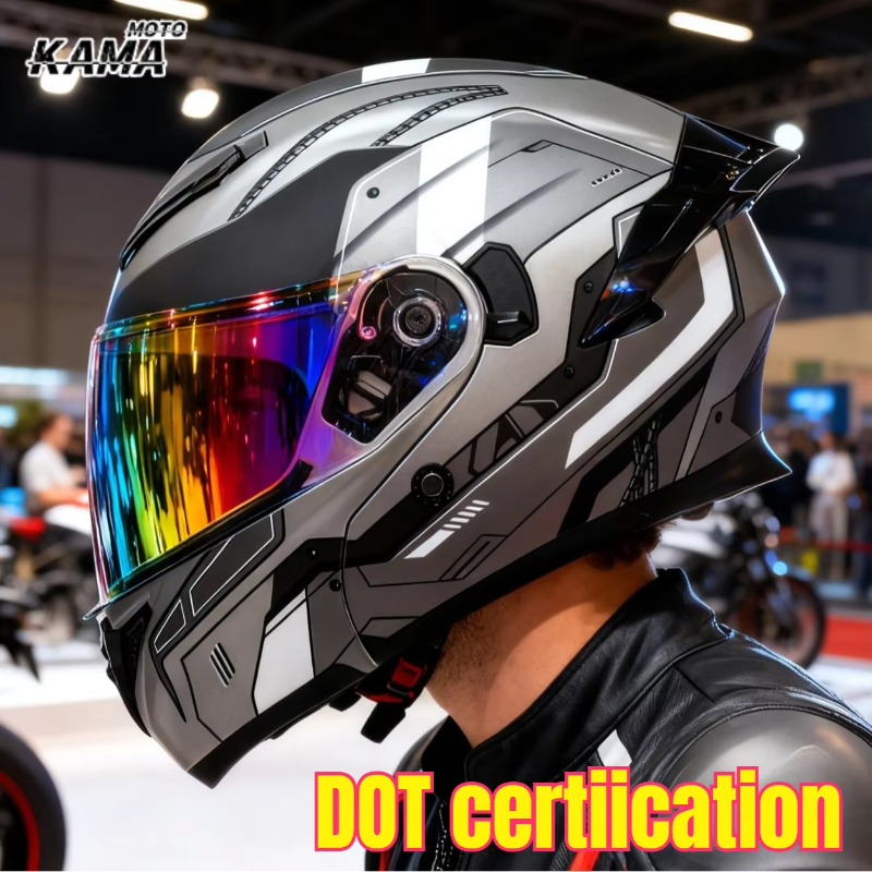 Modular Flip Up Motorcycle Helmet Dot Approved - Capacetes de motocicleta aprovados pelo DOT