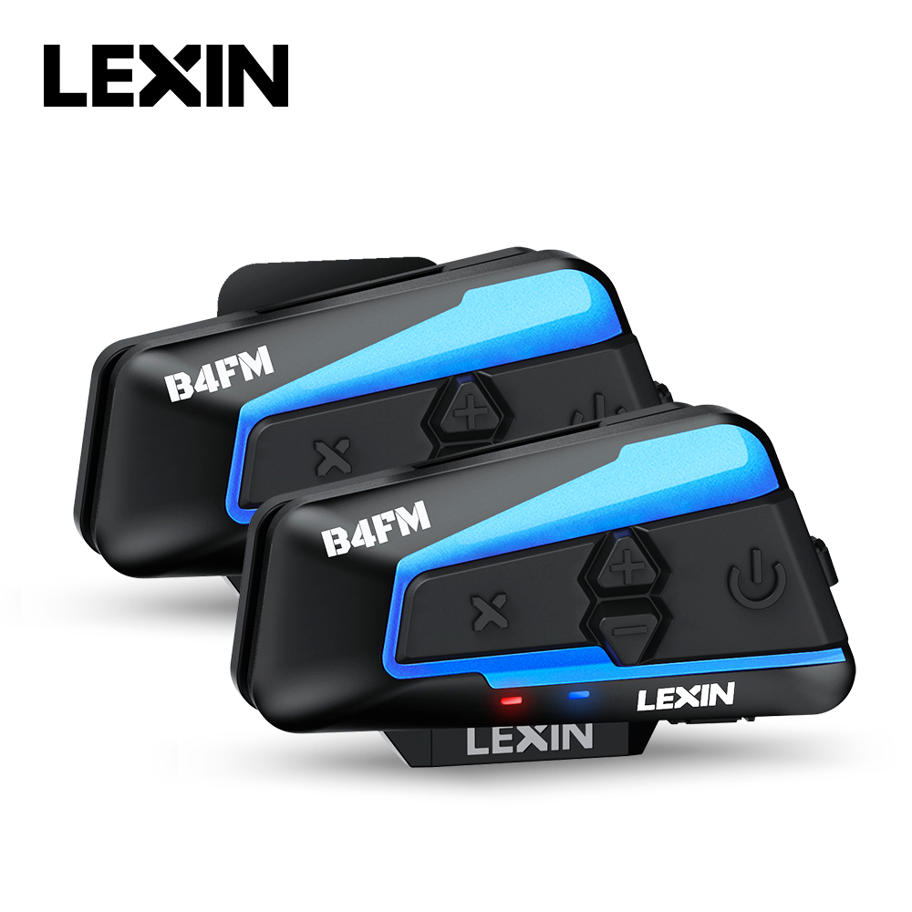 Full Face Motorcycle Helmet With Bluetooth - Lexin B4FM-X Bluetooth Motocicleta Intercom capacete