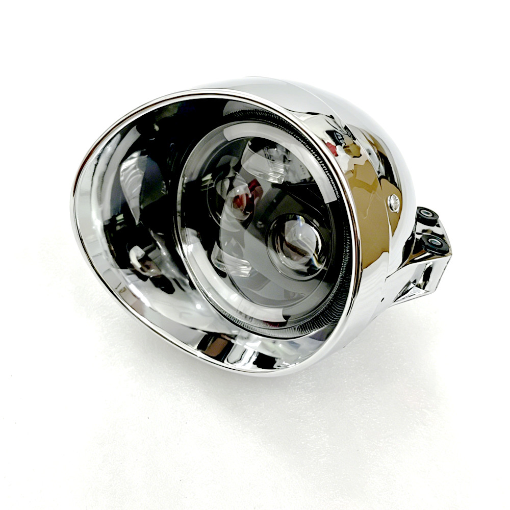 Farol LED Universal Retrô 12V  - Universal Motorcycle Led Headlight Projector avaliação e preço