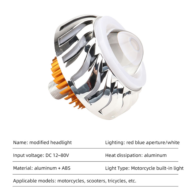 Farol de carro e motocicleta,  - Universal Motorcycle Led Headlight Projector avaliação e preço