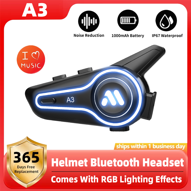 Novo a3 capacete da motociclet - Full Face Motorcycle Helmet With Bluetooth avaliação e preço