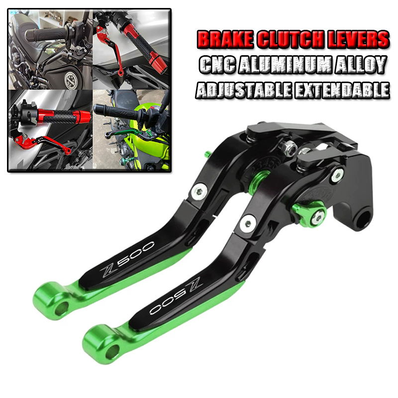 Para kawasaki z500 z 500 2025- - Cnc Aluminum Adjustable Brake Clutch Levers avaliação e preço