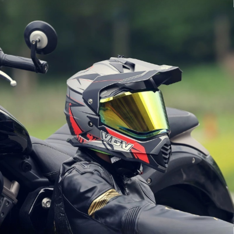 Capacete de Motocross VGV com  - Full Face Motorcycle Helmet With Bluetooth avaliação e preço
